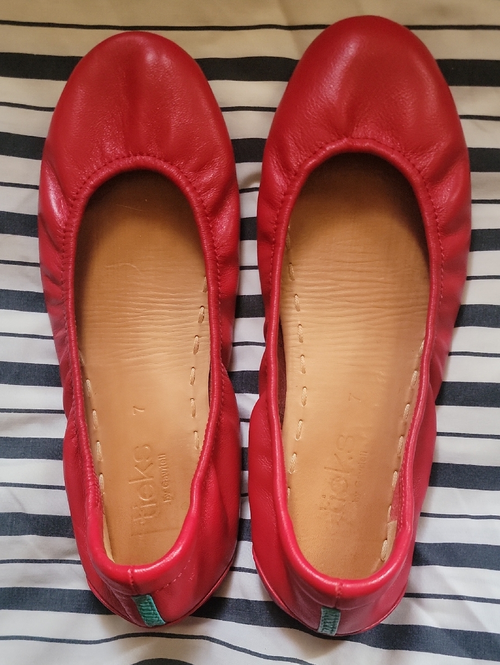 Tieks True Love Red Size 7 VGUC